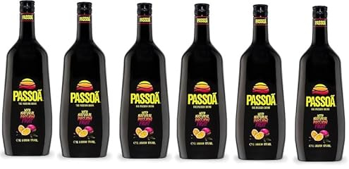 6 Flaschen Passoa Passionsfruucht a 1000ml 17% Vol.