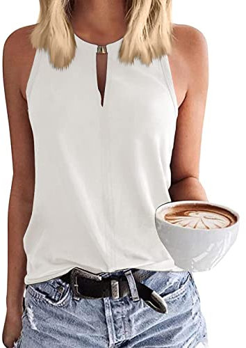 SCBFDI Oberteile Party Glitzer Top Damen Grüne Stulpen Damen Karneval Top mit Spitze Top Bauchfrei Bluse Seide Damen Große Größen Damen Oberteile Western Kostüm Damen Langes Sport Weiß S