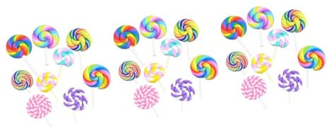 Operitacx 36 Stk haar zubehör haarschmuck earrings haarsschmuck Lutschbonbons Butterscotch-Bonbons Lutscher Fudge Ton Süßigkeiten Handyhülle- Creme Anhänger Polymer-Ton Charme