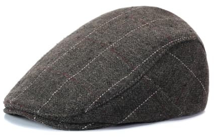 LICHENGTAI Herren Schiebermütze Barett Cap Verstellbare Driving Cabbie Flatcap Gatsby Jagd Kappen Baskenmütze Newsboy Cap für Frühling Sommer Herbst Winter