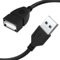 Gneinour 5ft USB Type-A Male to Female Extension Cable for JLab Wireless Bluetooth Earbuds Charging Case, Supports Fast Charging and Data Transfer