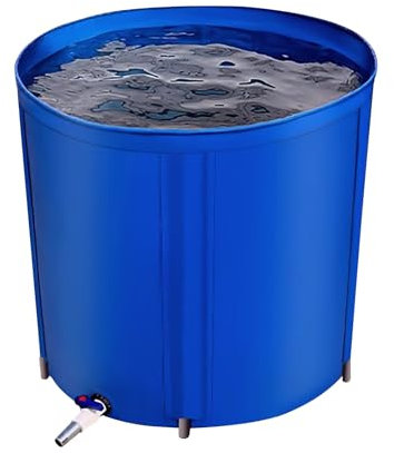 MAAOBR Faltbare Regentonne, PVC Regentonne, Regenfass mit Überlaufschutz Regenwassertonne Regenfass Wassertank für Gartenbewässerung (Size : 220L)