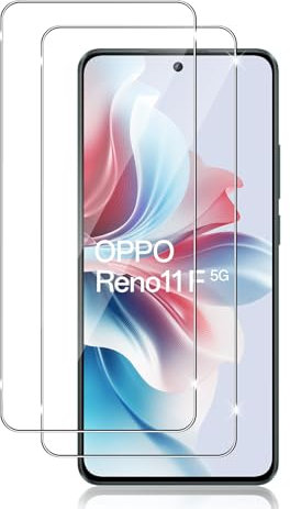 Datree 2 Piezas Protector de Pantalla para OPPO Reno11 F 5G / Reno 11F 5G,Ultra HD Cristal Templado, Dureza 9H Sin Burbujas, Alta Definicion,Anti-Arañazos Screen Protector