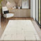 the carpet Everest - moderner Kurzflor Teppich Wohnzimmer Schlafzimmer mit Hoch-Tief-Effekt, 3D Effekt, hohe Flordichte und angenehm weich, Creme, 140 x 200 cm