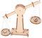 BESTonZON Holzwaage Holzspielzeug Zusammenbauen Waage DIY Spielzeug Kinder Montieren Spielzeug Waage Holzmodell Montage Wissenschaftsspielzeug Kinderhandwerk Spielzeug