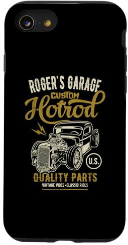 Hülle für iPhone SE (2020) / 7 / 8 Roger's Hotrod Garage Oldtimer Roger Design
