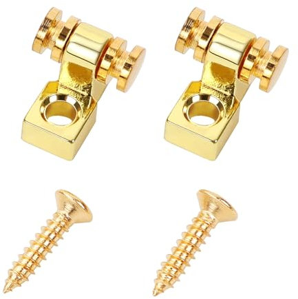 Banworks Guitar Roller String Tree Roller String Guides Retainer for Tele Telecaster Strat Stratocaster ST Electric Guitar Pack of 2 JT/YXK-01 Golden