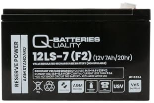 Q-Batteries 12LS-7 F2 12V 7Ah Blei-Vlies-Akku/AGM VRLA mit VDs G118004