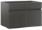 Waschbeckenunterschrank 60 cm Unterschrank MDF Waschtischunterschrank Badschrank Hochglanz Anthrazit