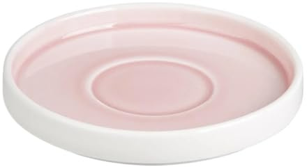 Olympia Olympia Fondant Saucer Pink - 152mm 6 for CU462 (Box 6) | Fits CU462 cups — stackable shape saves vital storage space in busy professional catering environments.