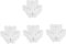 Healeved 4sets Empty Capsules Bottle Hdpe Bottle with Aluminum Foil Sensory Organizer 20pcs*4