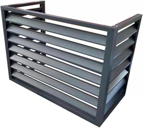 GFXYQPDNV Cubierta de Aire Acondicionado Aluminio Valla De Aire Acondicionado, Cubre Aire Acondicionado de Persianas Resistente A La Intemperie, para Unidades Exterior(100x50x70cm)
