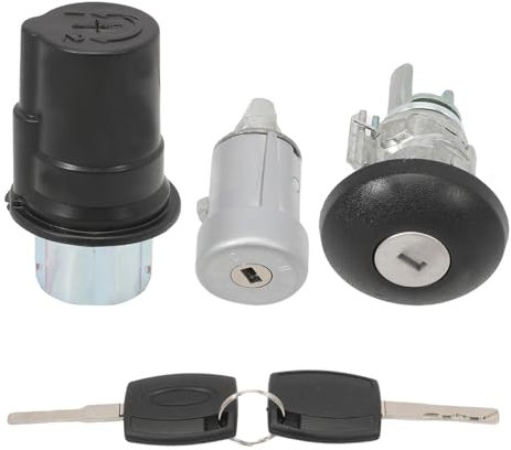 Effitnee Door Lock Bonnet Ignition Barrel Switch Set Compatible With Transit MK8 Custom 2012 onwards GK31V22050GG 2408222