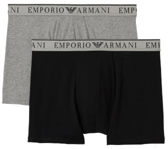 Emporio Armani Herren Men's 2-Pack Endurance Mid Waist Boxer Boxer Shorts (2er Pack)