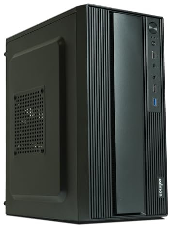 Zalman T6 MINI Compact M-ATX PC Case, Micro-ATX Mini-ITX SFF SFX HTPC Small Form Factor Computer Chassis, USB 3.0, 1 x 80mm Preinstalled Fan, Space Saving Mini Tower Office PC Workstation