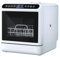 gibxiyza Table Top Dishwasher Mini Dishwasher with 5L Water Tank Automatic Smart Countertop Dishwasher with 5 Place Settings, 2-Tier Rack, Air-Dry Function for Small Families, Couples UK