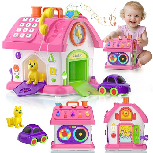 Hurdaos Montessori Jouet pour filles de 1 an, cadeau de premier anniversaire pour filles à partir d'un an, 12-18 mois, jouet éducatif Montessori pour tout-petits, 1