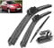 TANGTX Scheibenwischer Set für Nissan Micra March K13 2010-2015 21+14+12, Wischer Vorne Hinten Wischer Set Windschutz Fenster Bürsten Scheibenwischern