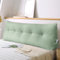 WUIOYNF Weiches Keilkissen Bett Großes Rückenkissen, bequem und stützend, Lesekissen Wandkissen Lendenkissen für Couch und Betten, Stützkissen, Nackenkissen mit abnehmbarem Bezug(Grün-200x20x50cm)