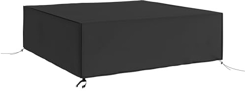 Outsunny Large Patio Garden Furniture Set Cover, 230 x 230 x 70 cm, Black | 600D Oxford, Square, Waterproof