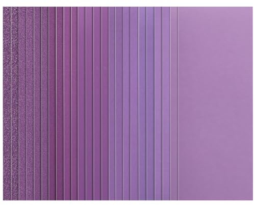 STEBRUAM 24 Stück Schleifpapier Set 80 bis 2500 Körnung Nassschleifpapier | 93x230mm Nass und Trocken Sandpapier,Fein Schmirgelpapier für Auto/Holz/Stein/Lack/Metall/Glas/DIY(Lila)
