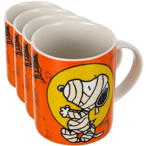 Excelsa MUG PEANUTS HALLOWEEN ML.300 (Confezione da 4)