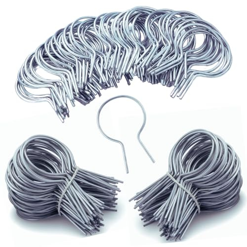 150 Pack - 1 5/8 Chain Link Fence Ties 11 Gauge Galvanized Steel Twist for Securing Fences on Farms/Ranches/Gardens