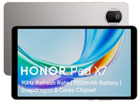 HONOR Pad X7 8.7 4GB RAM 128GB ROM Qualcomm Snapdragon 680 Android Tablet | 7020mAh battery | Snapdragon octa-core | AI call noise cancellation | Slim metal body with Android 15 | Eye Comfort Display