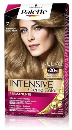 Palette Intense - Tono 7 Rubio Medio Toffee - 2 uds - Coloración Permanente - Schwarzkopf