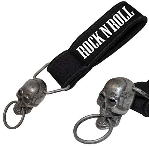 Spaß Kostet Schwerer Totenkopf Schlüsselanhänger Rockn Roll