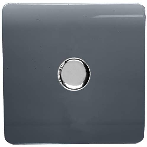 Trendi Artistic Modern Glossy Tactile 1 Gang 2 Way 120w LED Dimmer Switch