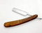 Profi Rasiermesser Rasur 2 Farbig Holz Griff Frisör Rust free Shaving Razor mit Etui Rasiermesser mit Hohlschliff und Klinge mit Goldätzung