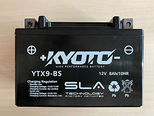 Batteria moto Kyoto SLA YTX9-BS compatibile con Yamaha XT E (3UW/3TB/4PT) 600 1990-2002