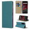 Copmob Phone Case Sony 1 III,Genuine Leather Flip Wallet Case,[3 Card Slots][Magnetic Closure][RFID-Blocking],Protective Case Cover for Sony Xperia 1 III - Sky Blue