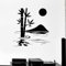 QIANGTOU Bambus Mit See Wandtattoos Natur Dekoration Kunst Wandbild Zimmer Vinyl Aufkleber Abnehmbare Wohnkultur Tapete 42x43cm