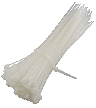 jarolift Kabelbinder Kabelband, 50 Stück, zur Befestigung von Balkonbespannungen oder Sichtschutzmatten, 3,6 x 140 mm, Natur