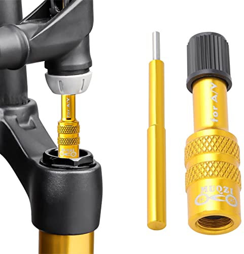 Fahrrad Gabel Ventil-Adapter | Ventiladapter,Fahrrad Gabel Aufblasbare Ventil Adapter für Gabel, Reifen Aufblasen Mit Standard-Pumpe oder Luftkompressor Msxu