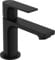hansgrohe Rebris E - Mitigeur de lavabo eau froide sans tirette ni vidage, Robinet de salle de bain avec hauteur sous bec 84 mm, économie d'eau (EcoSmart), Noir mat, 72506670