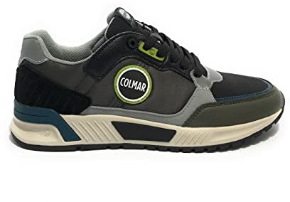 COLMAR Scarpe Uomo Sneaker Dalton Backward 094 Pelle/Tessuto Military Green U23CO07 41