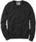 Charles Wilson Jersey de Punto Fino de Algodón Cuello Pico para Hombre (XL, Black (0422))