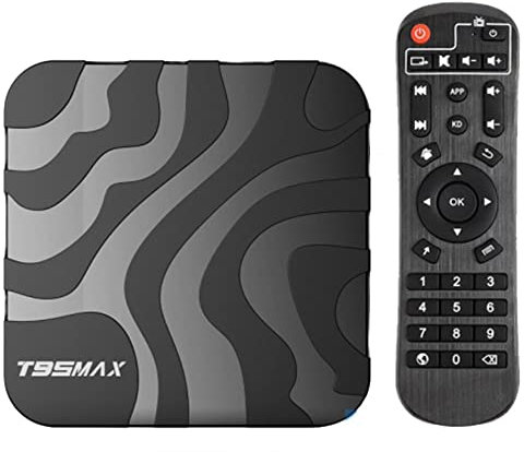 Android TV Box 10.0,T95 MAX Smart TV Box 4GB 64GB H618 Soporte De CPU 2.4G 5.8G WiFi Bluetooth 5.0 LAN 3D 6K Video Android TV Player Google Mini PC Set Top TV Box,4gb+32gb