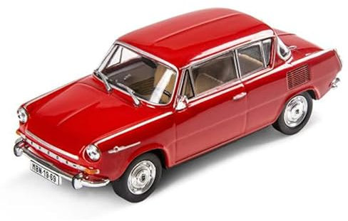 Skoda 6U0099300BB2Y Modellauto 1100MBX (1969) Maßstab 1:43 Miniatur, rot