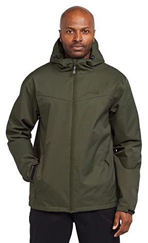 Peter Storm Men’s Storm Hooded Jacket with Fully Adjustable Hood & Hem & 3 Zipped Pockets, Waterproof & Breathable Raincoat, Ideal for Walking, Hiking & Outdoor Recreation, 5000mm HH