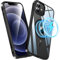 Losvick iPhone 12/12 Pro Magnetic Case - Compatible with MagSafe, Shockproof & Scratch-Resistant TPU + PC Cover for 6.1'' iPhone 12/12 Pro, Black