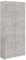 vidaXL Bibliothèque Armoire à Livres Armoire de Rangement avec 5 Compartiments et 2 Portes Maison Intérieur Gris Béton 82,5x30,5x185,5 cm Aggloméré