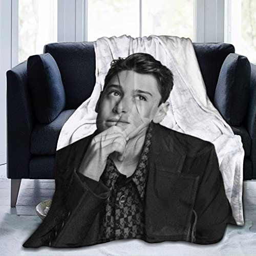 LOUJIN Decke Noah Boy Schnapp superweiches Flanell-Fleece, leichte Überwurfdecke, Klimaanlagendecke, Couch, Sofa, Schlafzimmer, für Kinder, Erwachsene, 125 cm x 100 cm