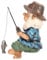 Angelzwerg Gartenstatue Angelzwerg Sitter Statue Outdoor Rasen Gartenzwerg Statue Dekoration Figur Gnom Angeln für Teich Rasen Hof Dekorationen