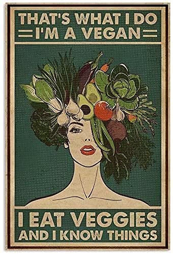 IUBBKI Retro Blechschild aus Metall, rustikal, Wandkunst, Poster, Gemüse- und Blumensamen, Pflanze, Blüte, Park, Land, Wohnkultur für Wohnzimmer, Küche, Bauernhof, Garten, 30,5 x 40,6 cm