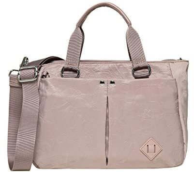 KAUKKO Damen Schultertasche Leichte Umhängetasche Nylon - Handtasche Top Griff Henkel - Tasche Beuteltasche Mittelgroße - Shopper Einfache Klassische Leichte, 2519-Rosa