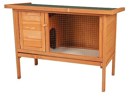 Fornord Mon Jardin Clapier A Lapin sur Pied en Bois Naturel 91X45Xh70Cm
